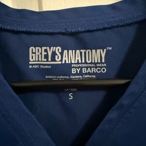 Grey's Anatomy Navy Professional Scrub Top